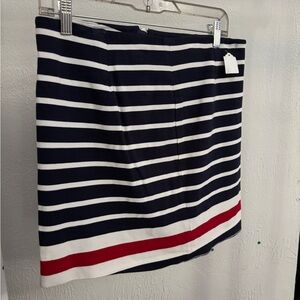 BANANA REPUBLIC Preppy Navy White Mini Pencil Skirt